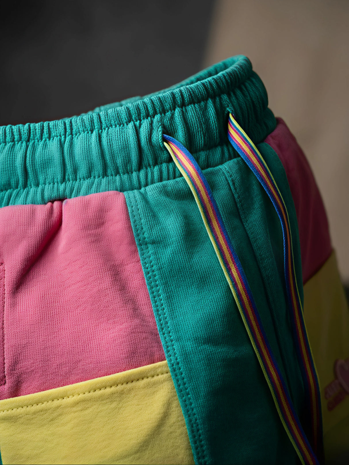 Vibrant Green Color-Block Girls Coordinate Set