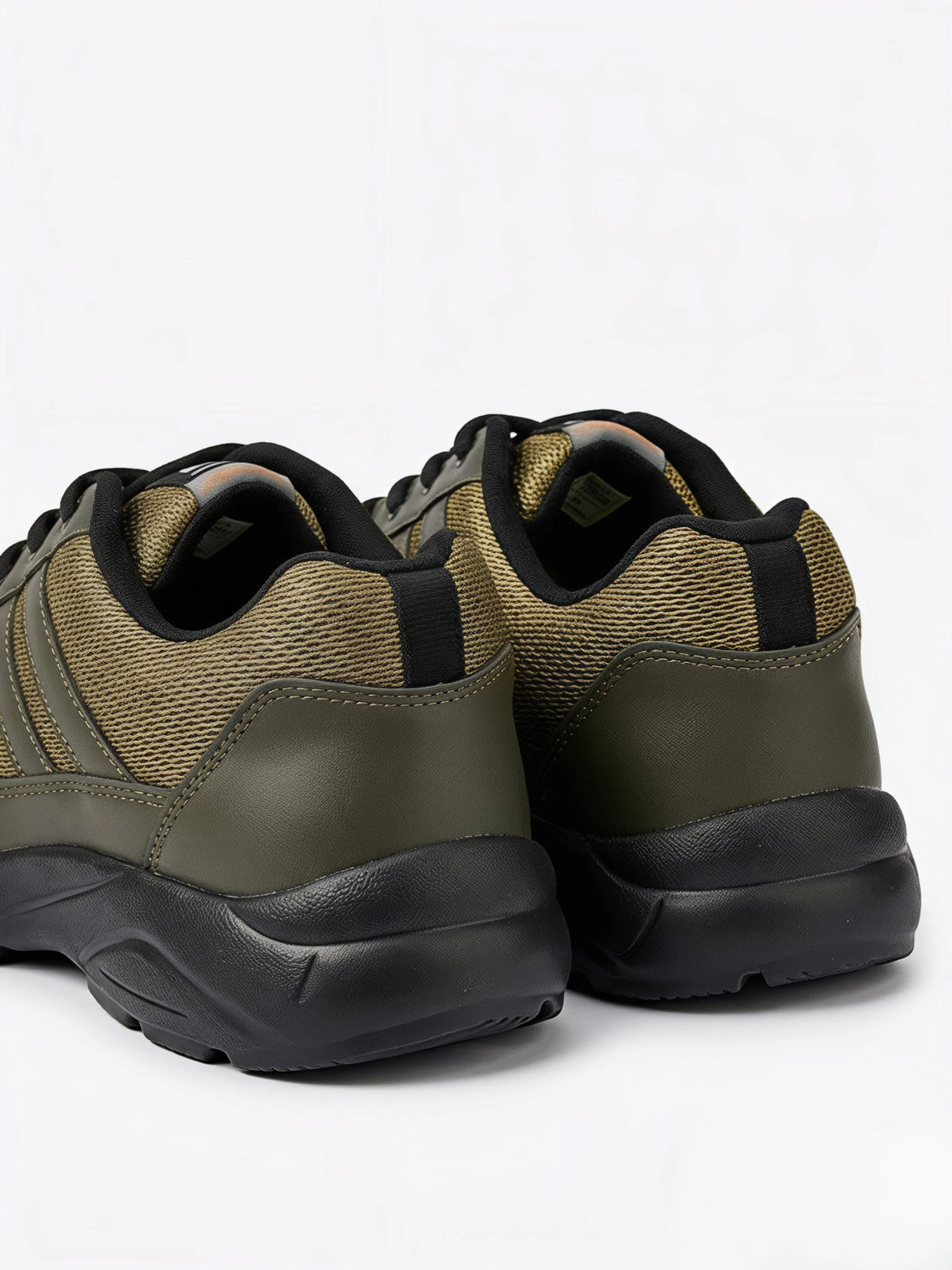 ProStride Olive Green Premium Lace-Up Sneakers.
