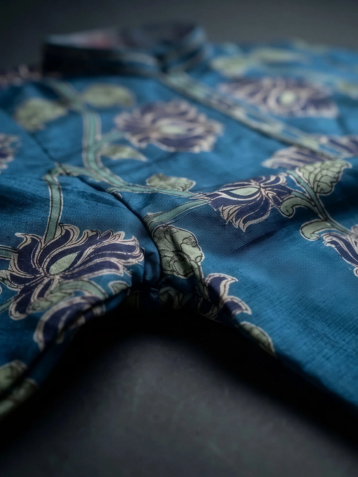 Boys Blue Printed Kurta Set