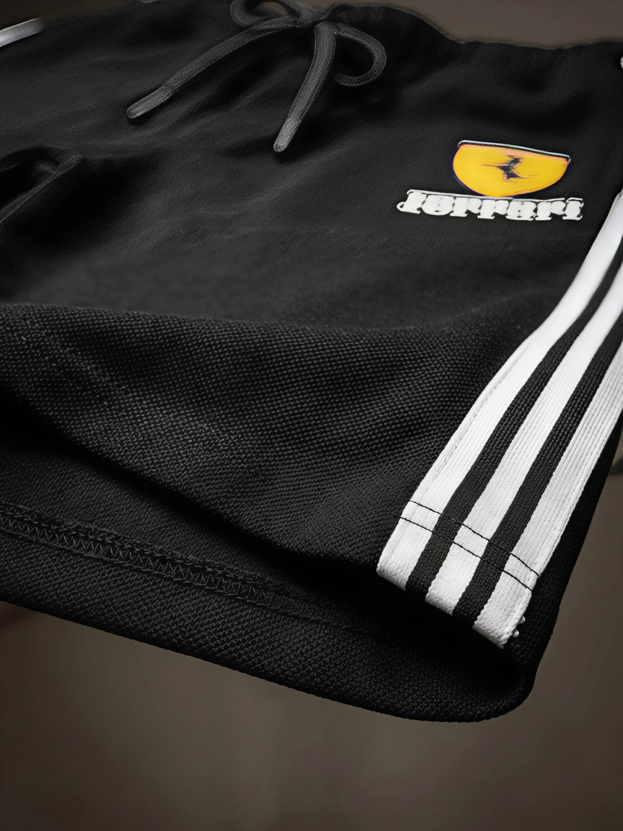 Boys Black Ferrari Sporty Coordinate Set - 2 Piece Activewear