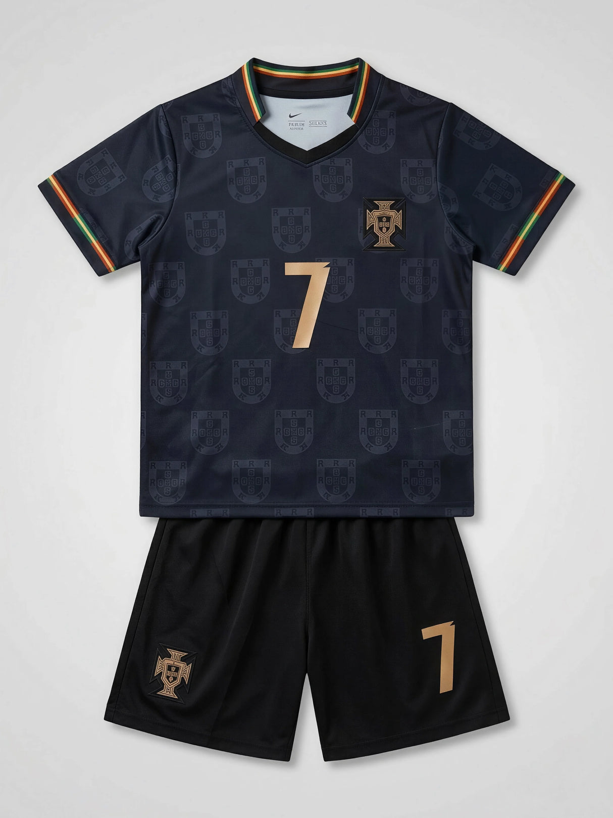 Boys Premium Black Sports Coordinate Sets with Number 7 Print