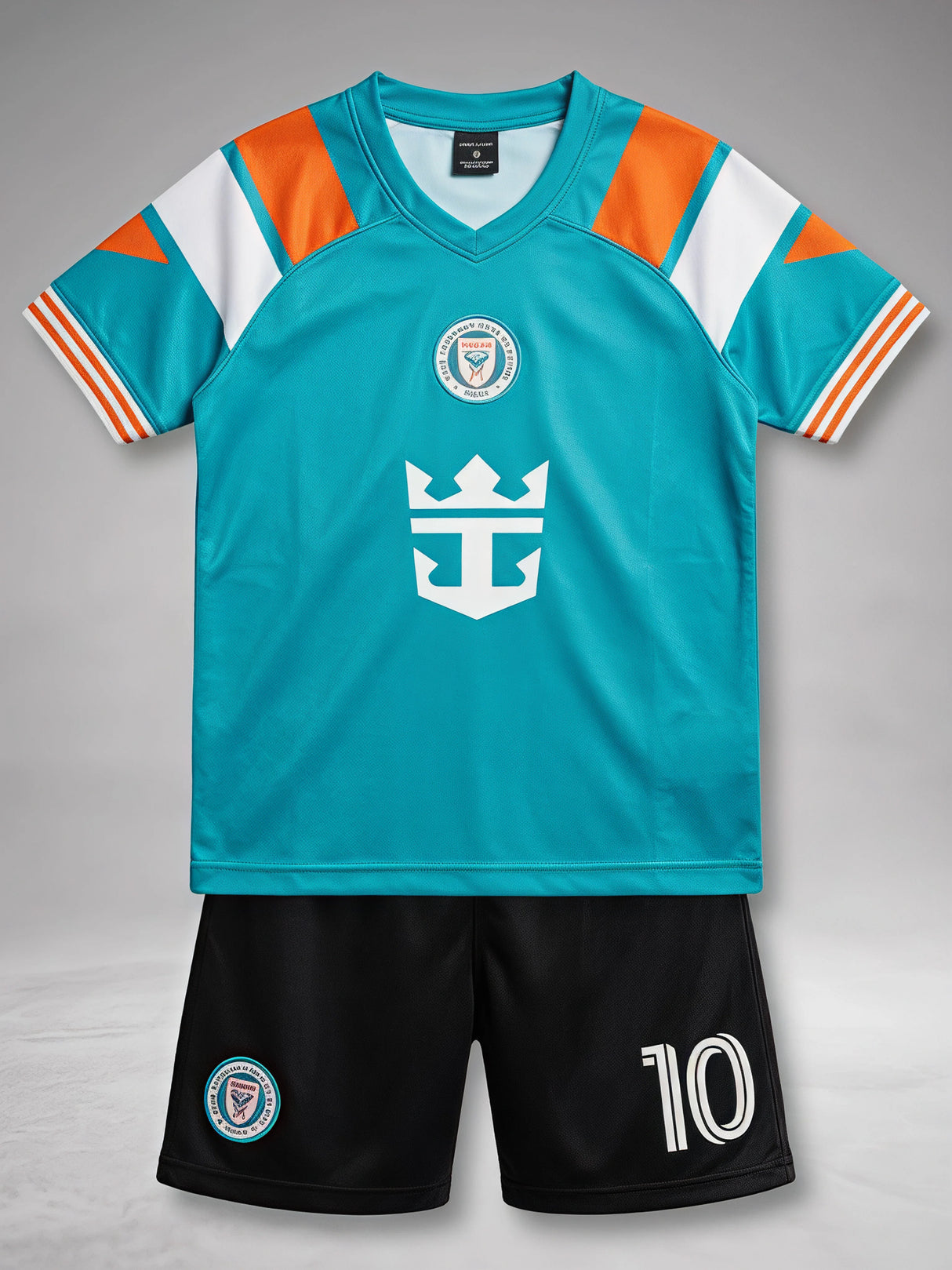 Boys Green Athletic Jersey and Shorts Co-ord Set
