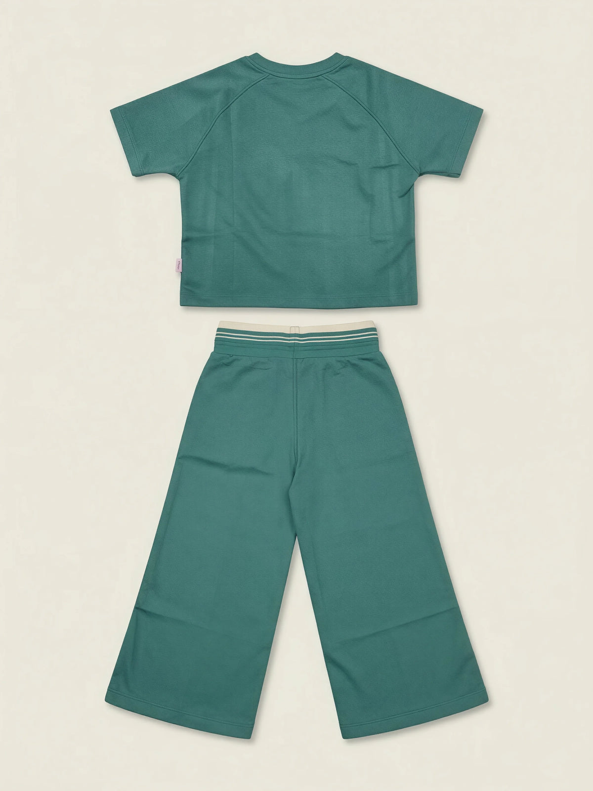 Girls Green NYC Printed Casual Co-ord Set