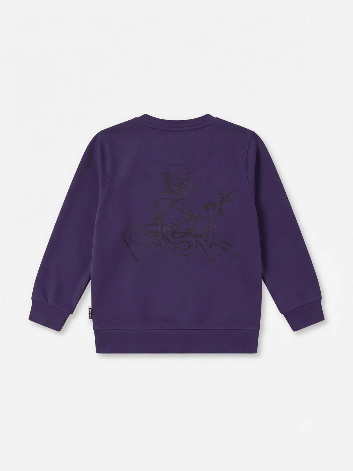 Purple Bear Graphic Print T-Shirt