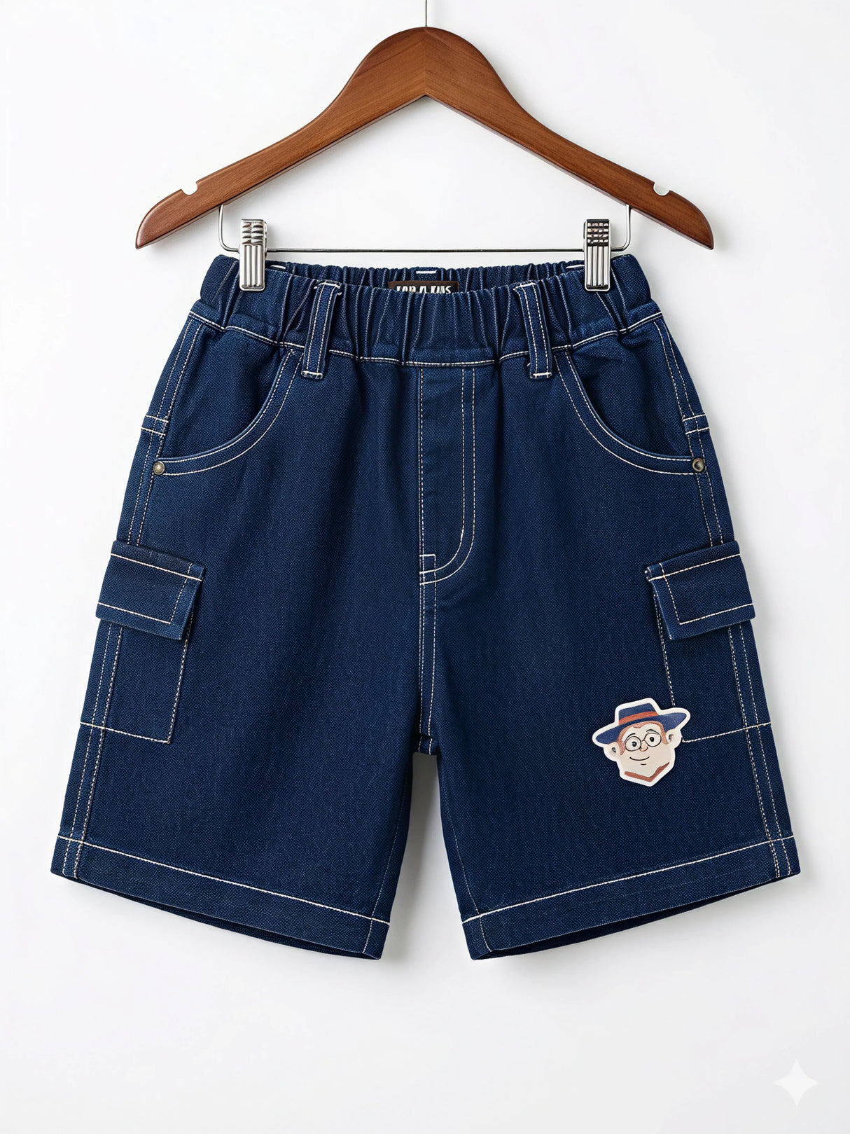 Boys Purple Adventure Graphic T-Shirt & Denim Shorts Set