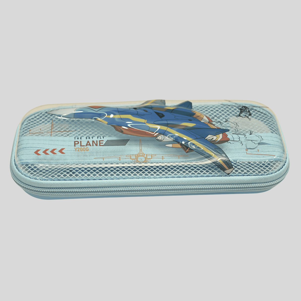 RS Pouch SINGLE ZIP Free Size - Blue.