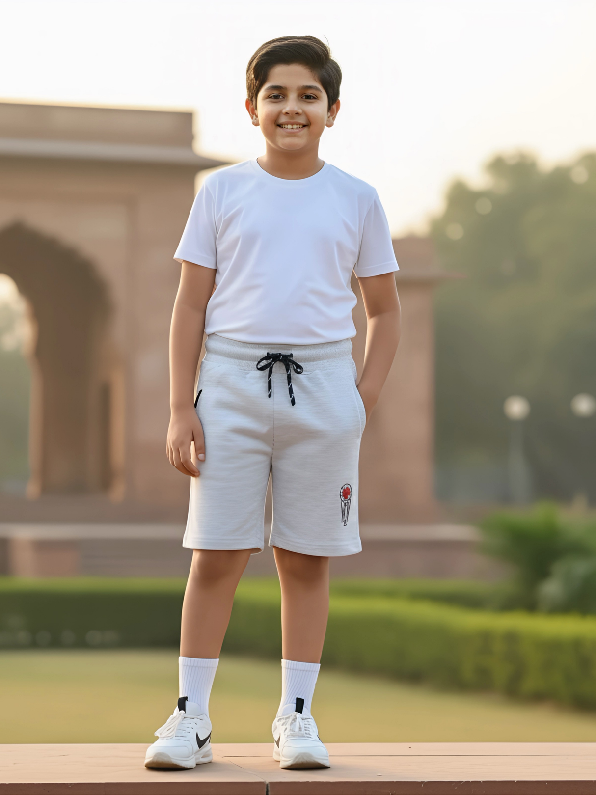 Boys' Grey Performance Basketball Shorts - Athletic Sportswear