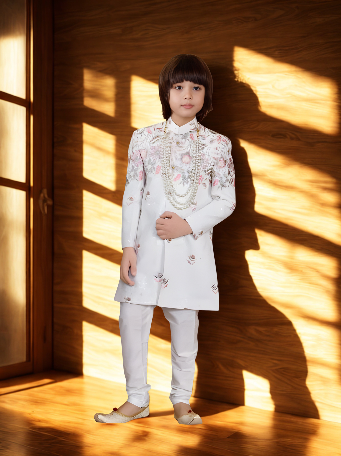 The Pearl Garden Sequin Embroidered Sherwani Set