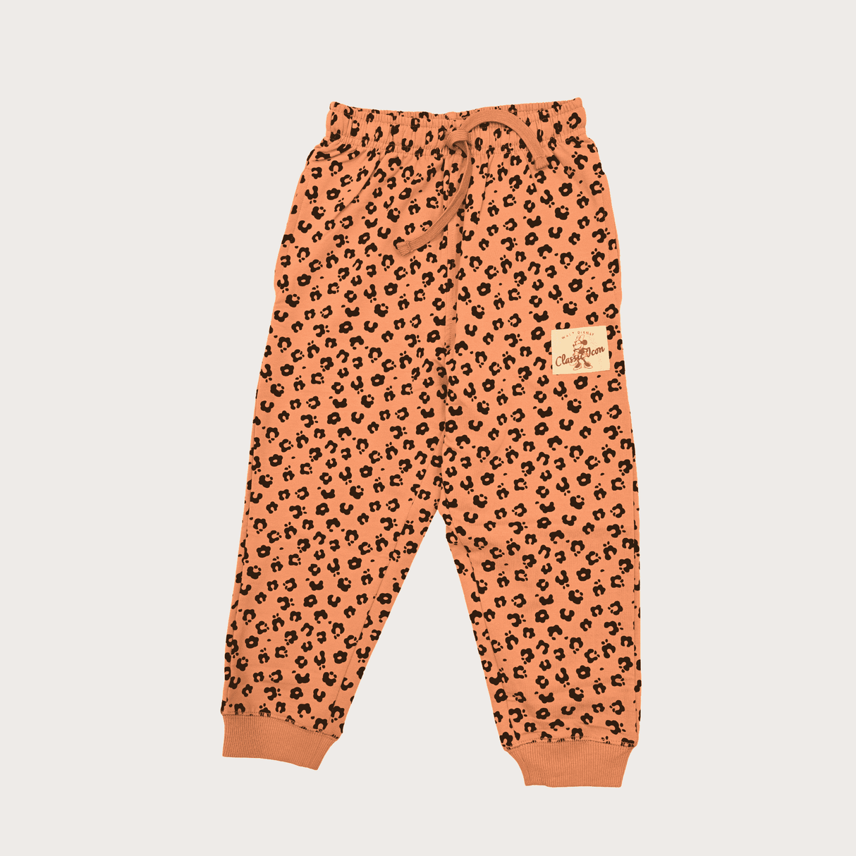 Girls Casual Printed Full Sleeves Track Pant Set - Peach