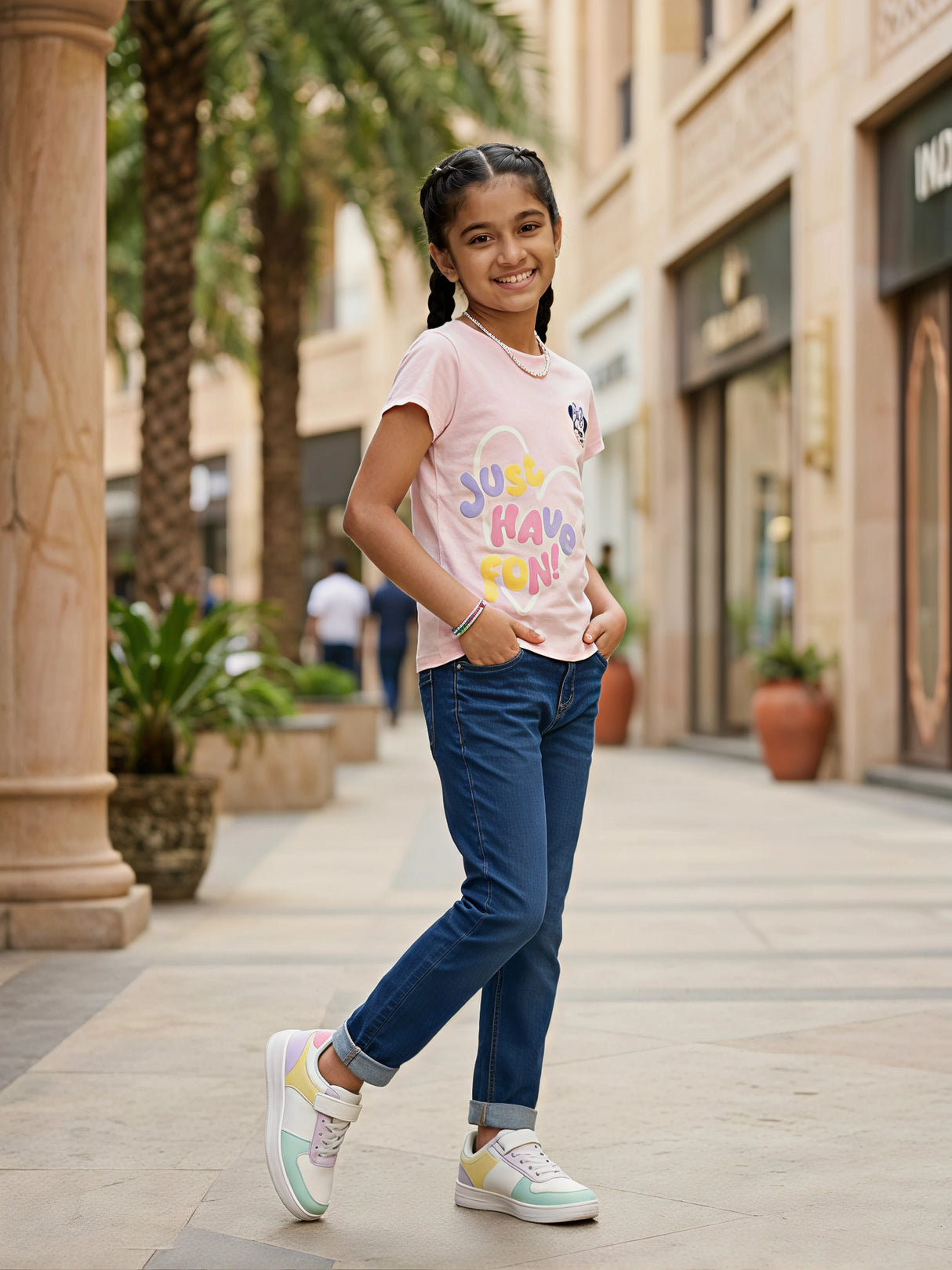 Girls' Pink Minnie Mouse Graphic Clothing Top