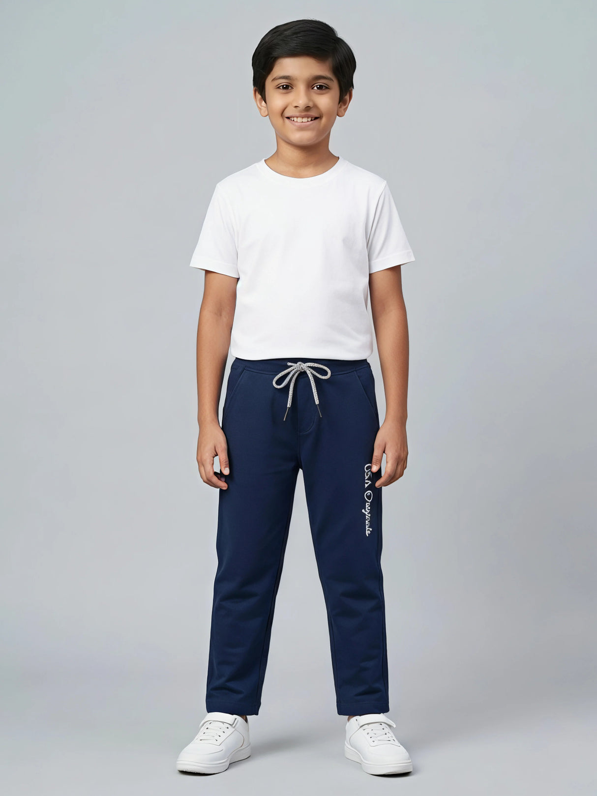 Boys Blue Comfort Fit Trackpants