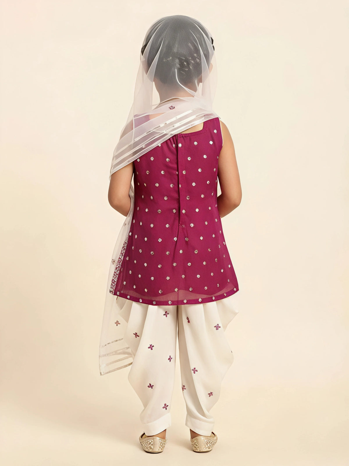 Rani Printed Kurti Dhoti Set for Girls
