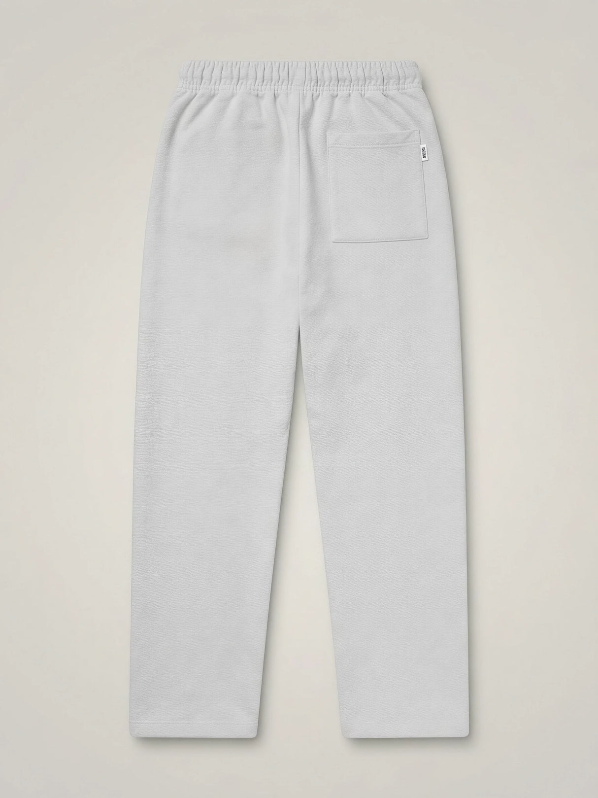 Boys Light Grey Casual Trackpants with Drawstring Elastic Waist