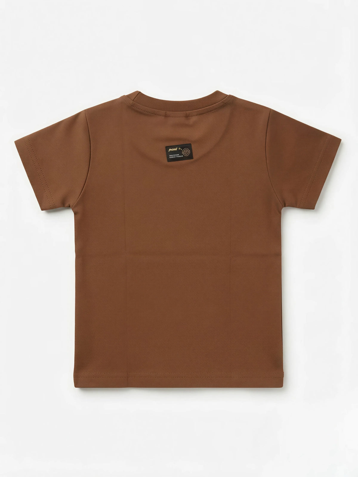 Brown Cotton Graphic Print T-Shirt Wear