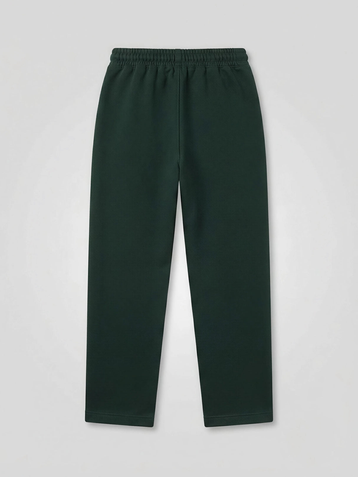 Boys Dark Green Casual Trackpants with Contrast Drawstring & Zip Pockets