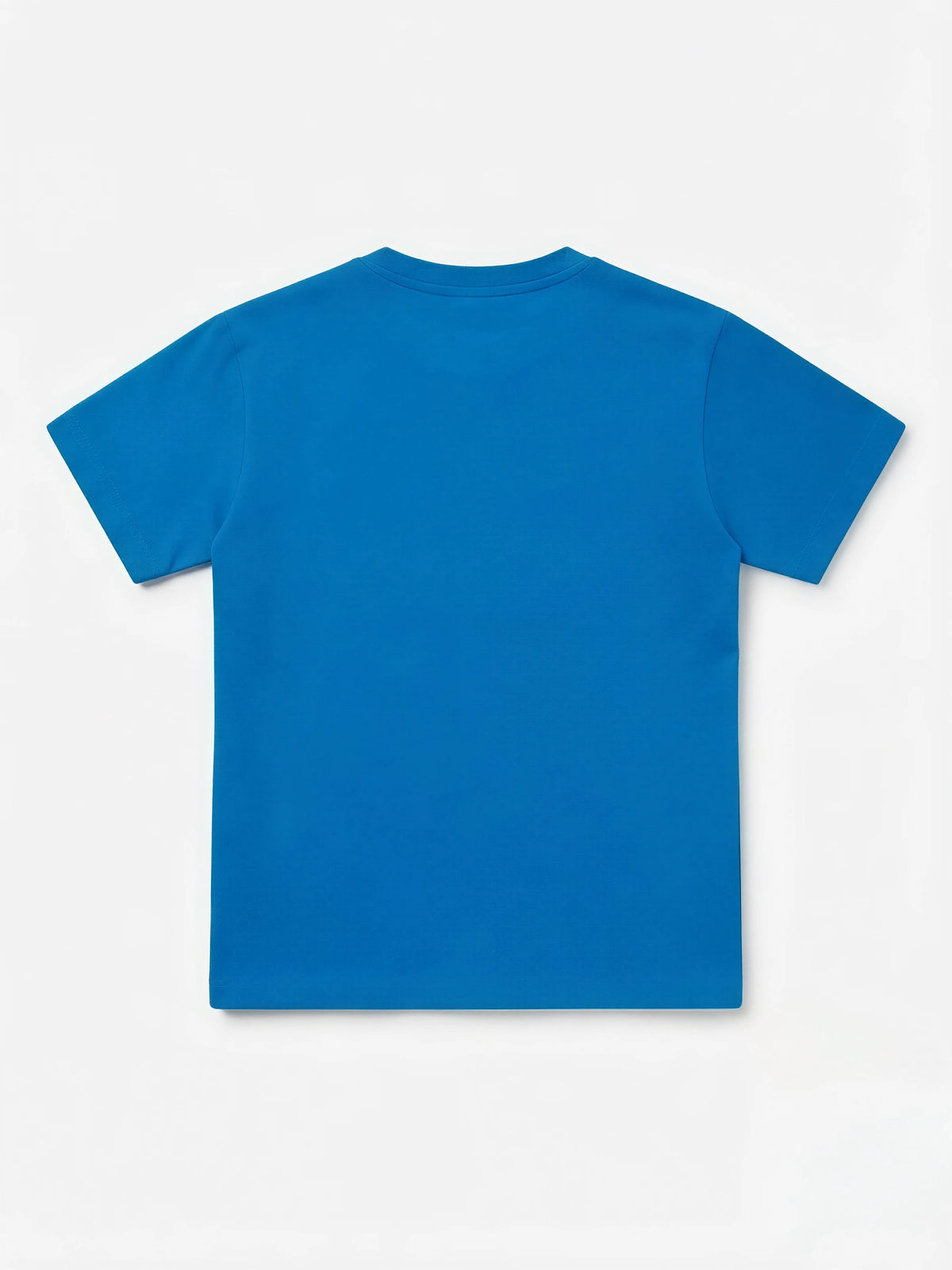 Blue Graphic Print Cotton T-Shirt