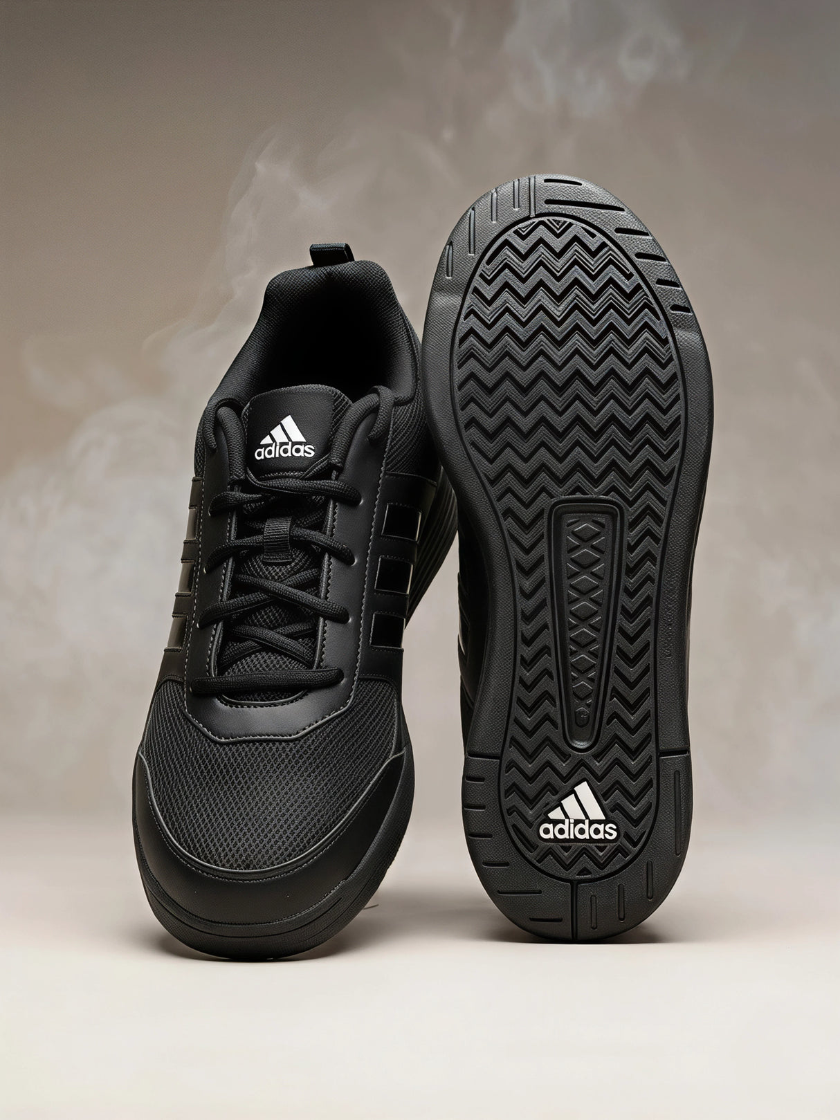 Adidas Fluo Black Lace Unisex School Shoes.