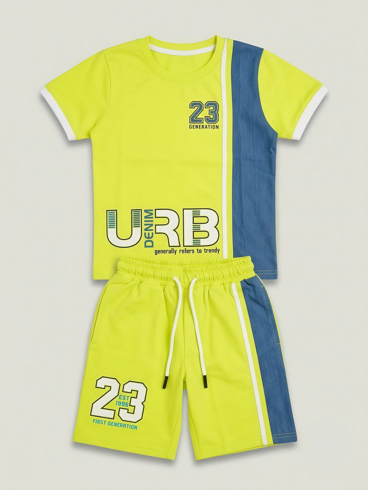 Boys Lime Green Urban Sports 23 Coordinate Set
