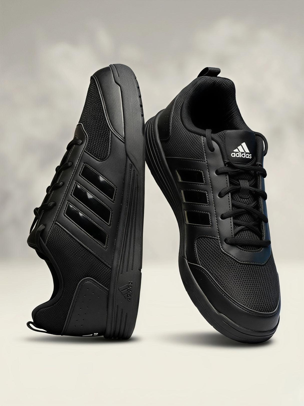 Adidas Fluo Black Lace Unisex School Shoes.