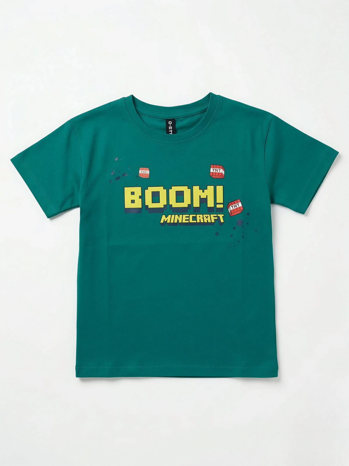 Green Graphic Printed Cotton T-Shirt Kids Casual Wear