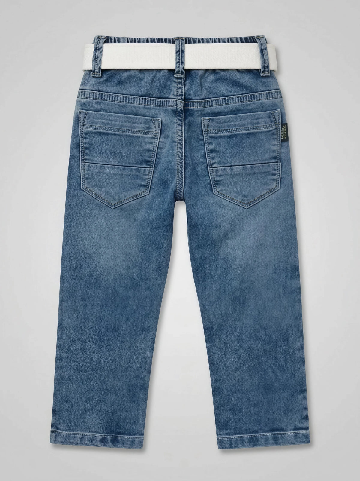 Boys Stylish Blue Medium Wash Jeans.