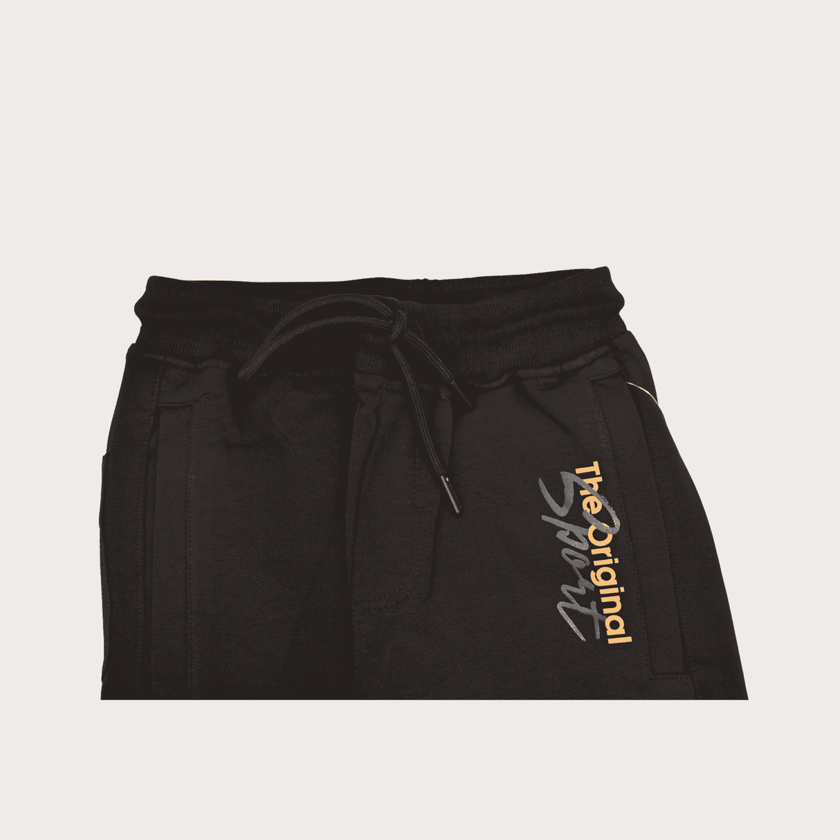 Boys Leisure Plain Rib Waist Track Pant With Rib - Navy Blue