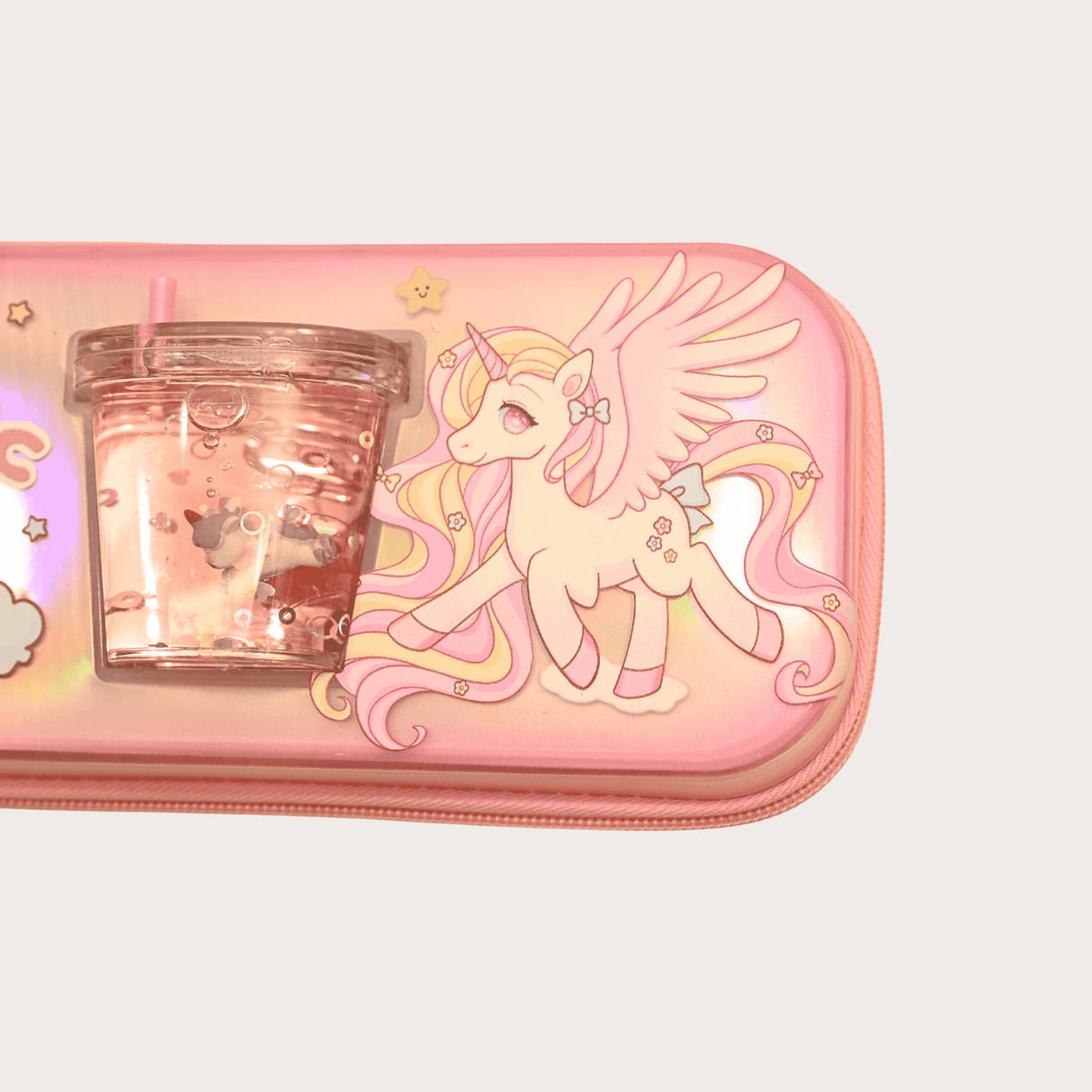 RS Pouch SINGLE ZIP Free Size - Pink.