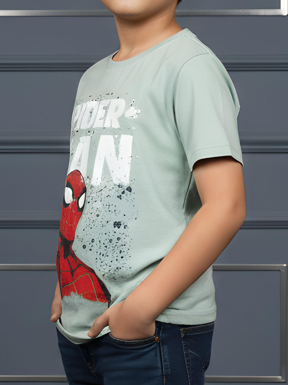 Boys' Green Spider-Man Action T-Shirt