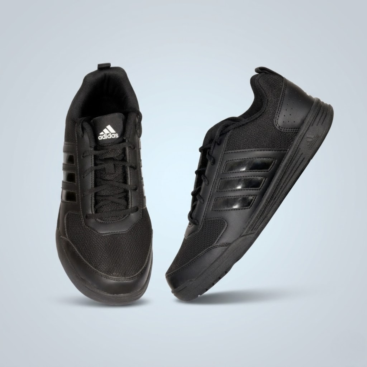 Adidas Fluo Black Lace Unisex School Shoes.