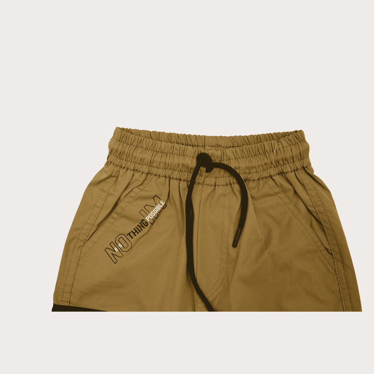 Boys Casual Fashion Cotton Joggers With Rib - P.Green