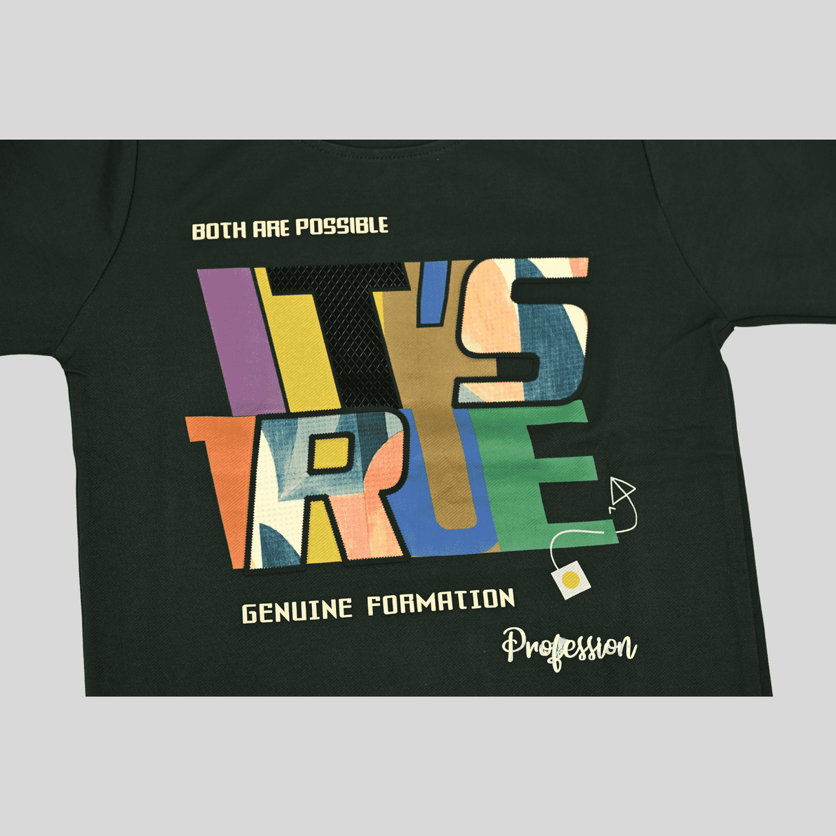 Boys Casual Full Sleeves Printed Round Neck T-Shirt - Green