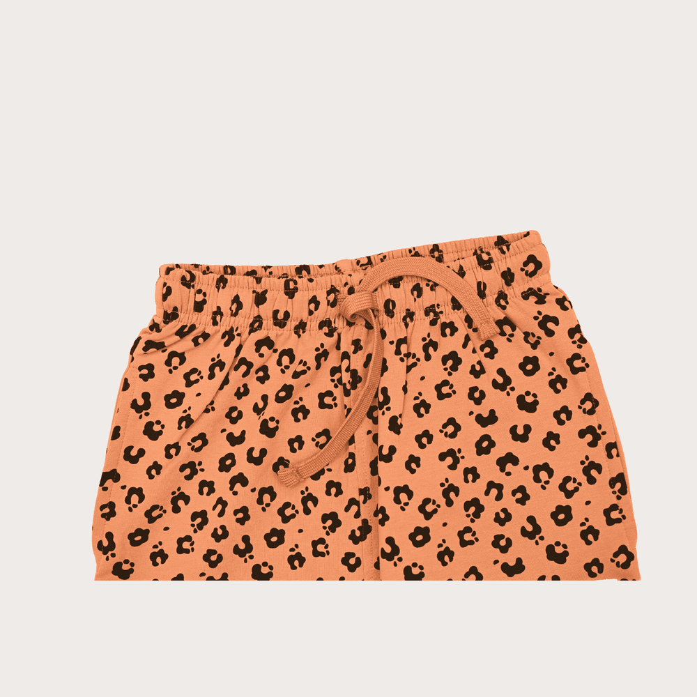 Girls Casual Printed Full Sleeves Track Pant Set - Peach