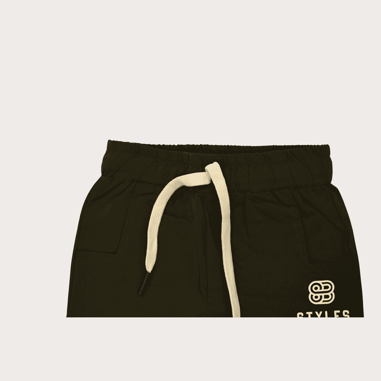 Boys Leisure Plain Rib Waist Track Pant W/O Rib - Green