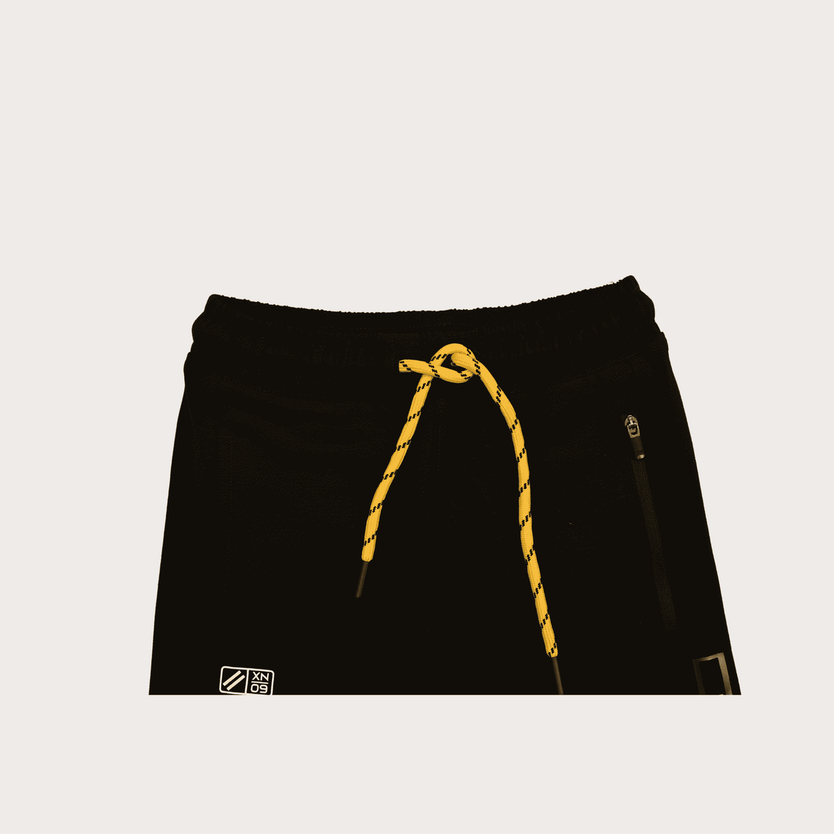 Boys Leisure Plain Rib Waist Track Pant With Rib - Black