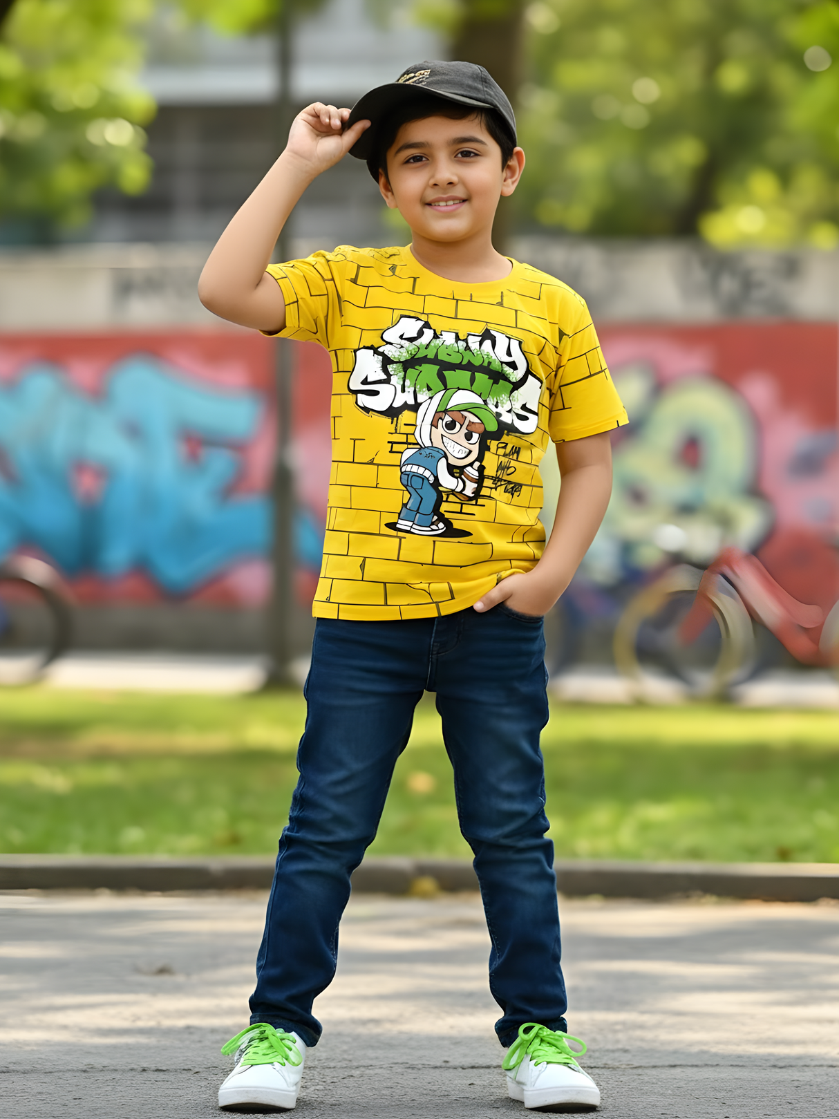 Cyber Yellow Brick Tee