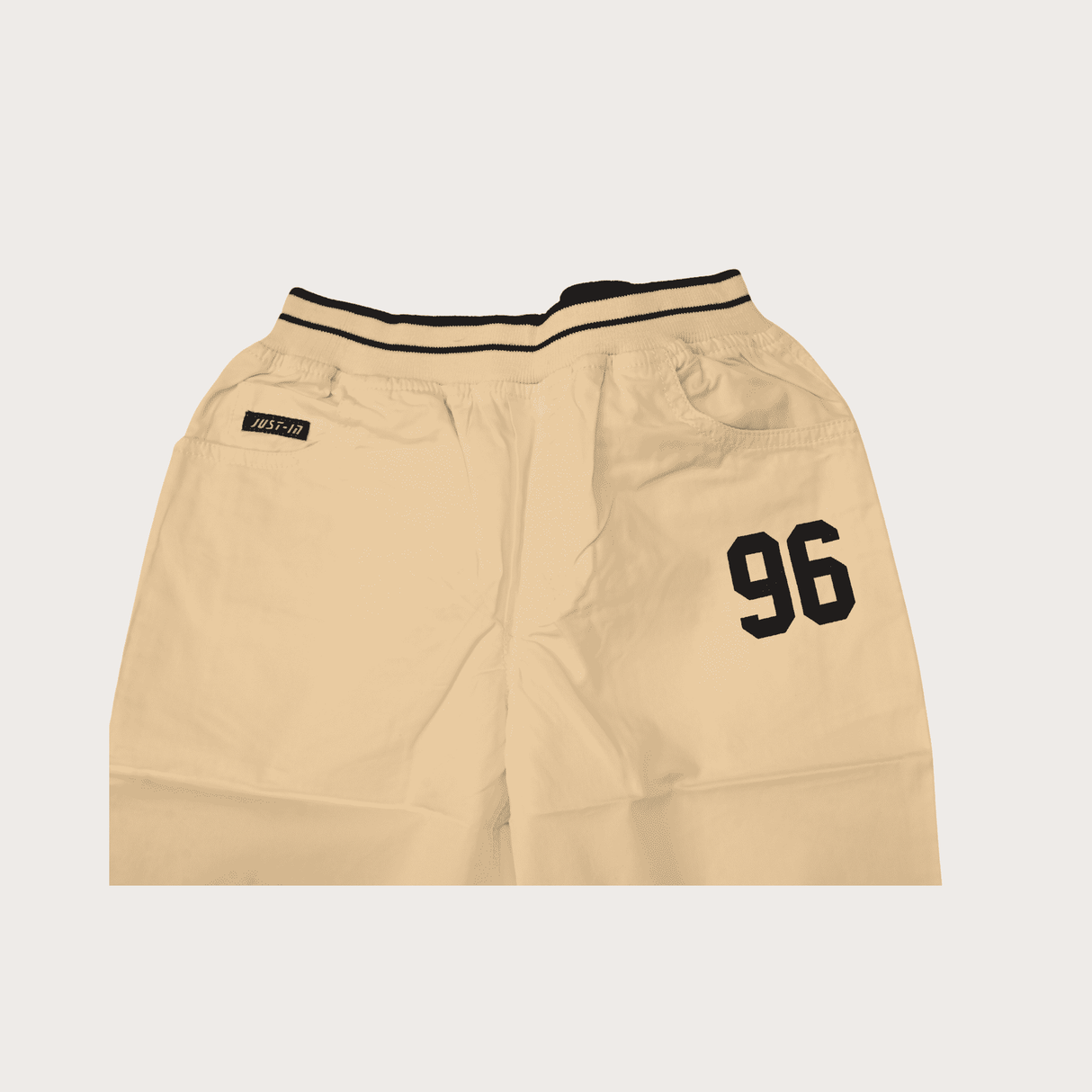 Boys Casual Plain Cotton Jamaican Full Elastic - White