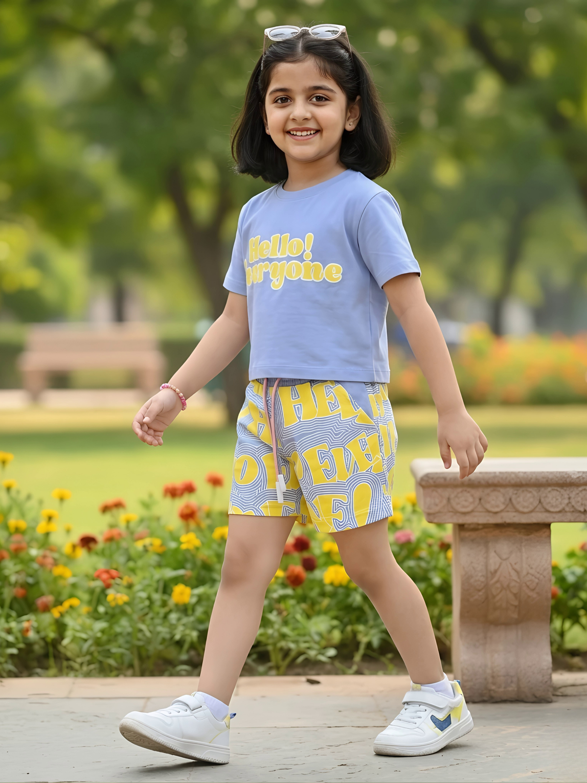 Hello Sunshine Purple Graphic Co-ord Set
