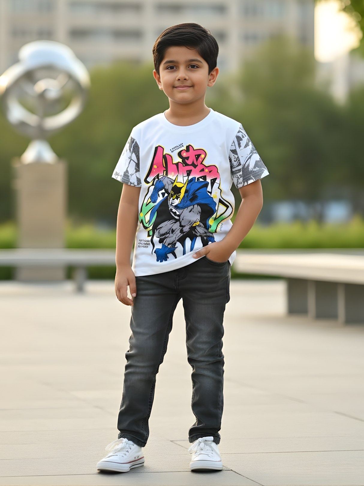 Boys' Urban Dark Knight Tee
