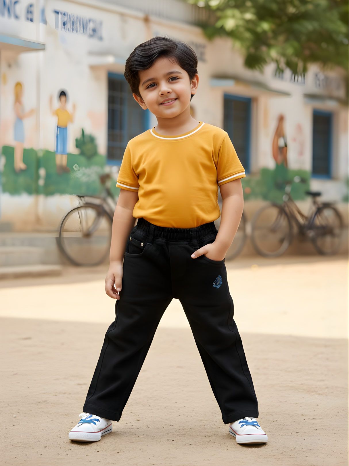 Boys' Sleek Active Performance Pants - Black