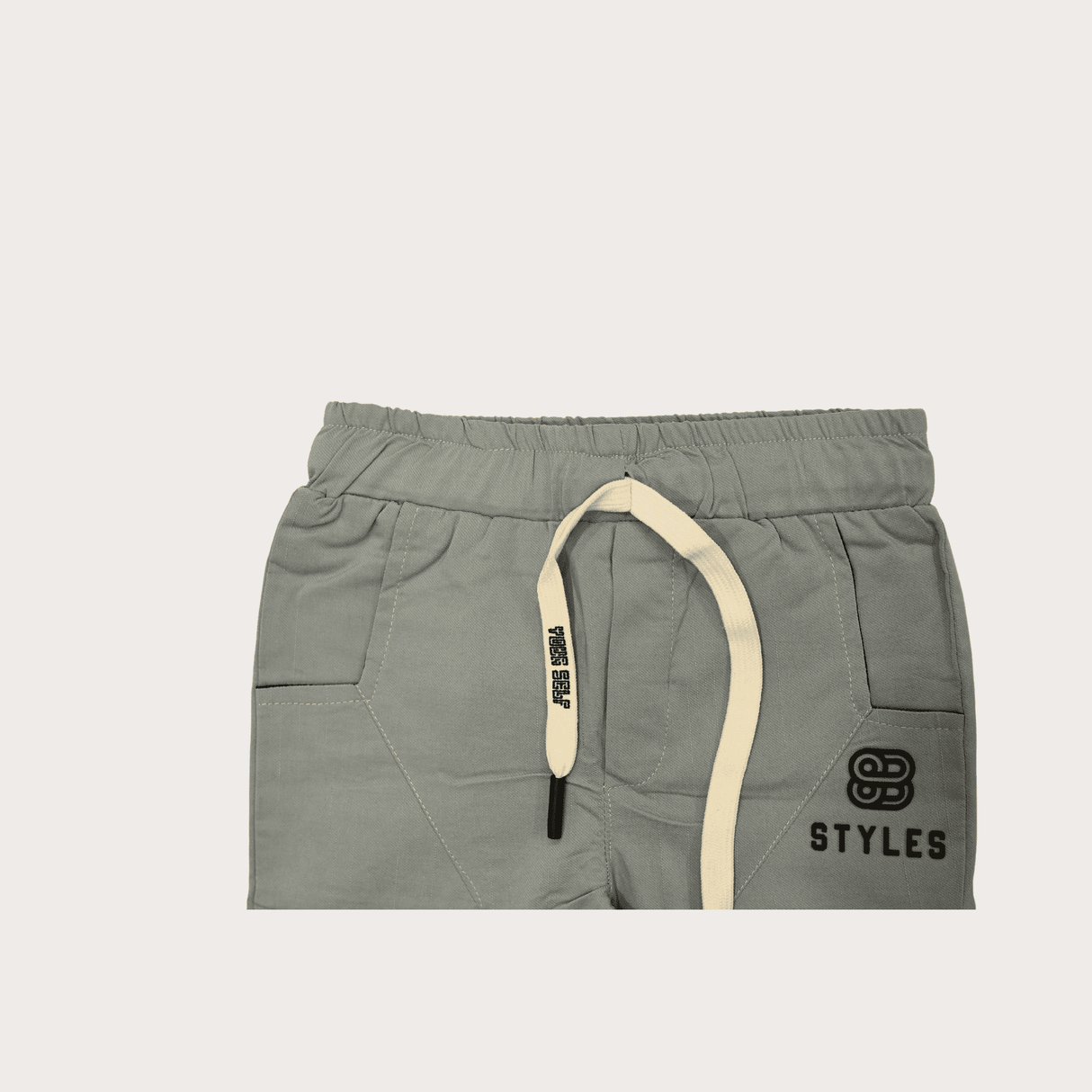 Boys Leisure Plain Rib Waist Track Pant W/O Rib - Sky Blue