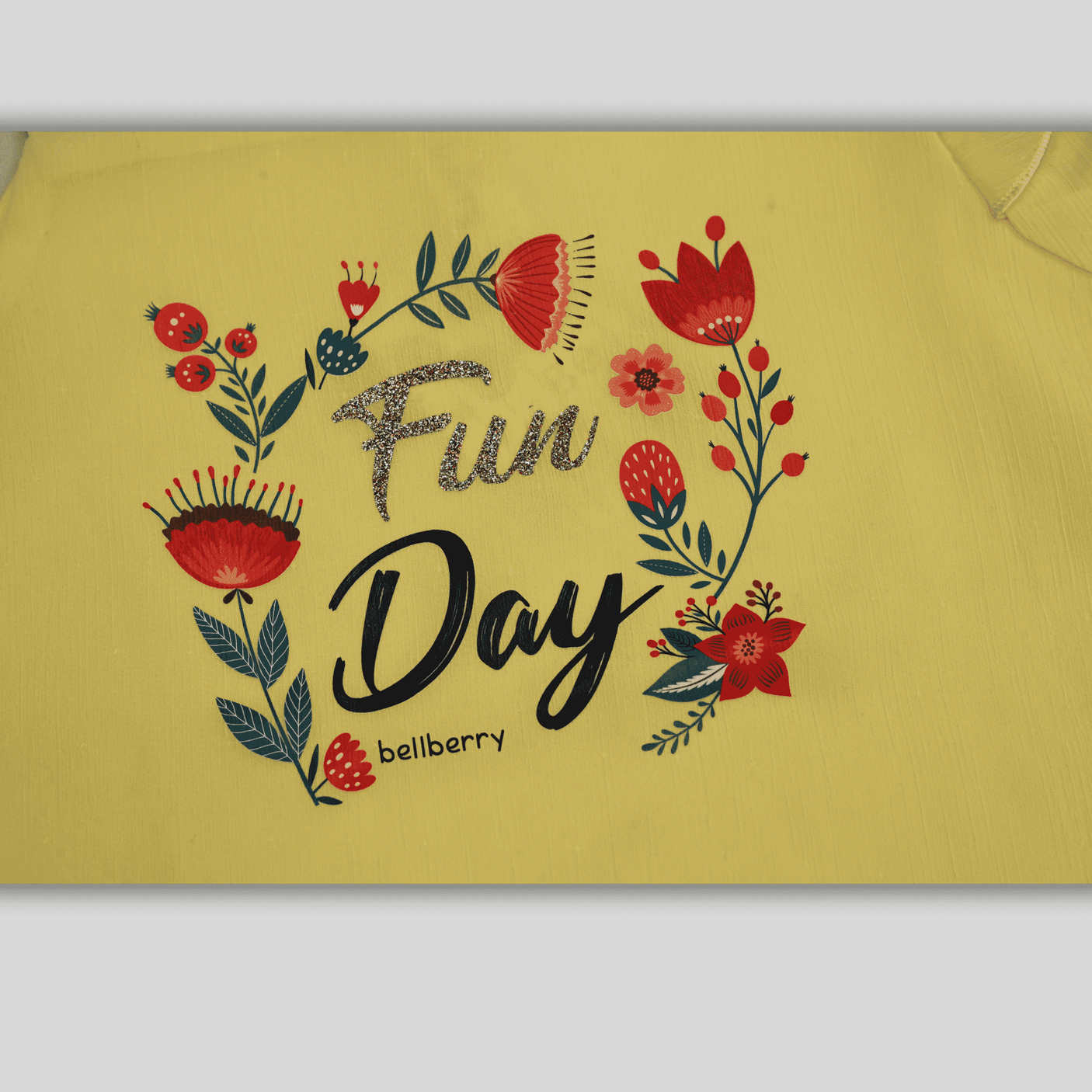 Girls Casual Half Sleeves Plain Fashion Top - Yellow