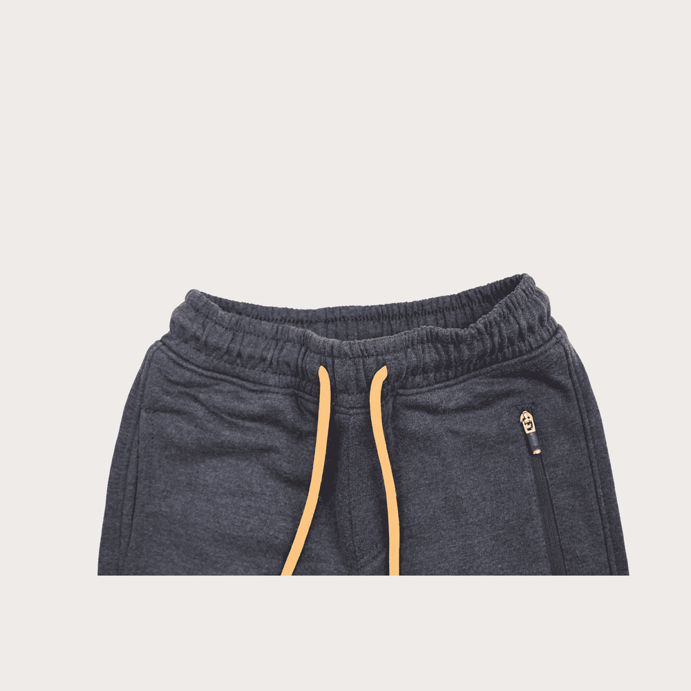 Boys Leisure Plain Rib Waist Track Pant With Rib - Blue