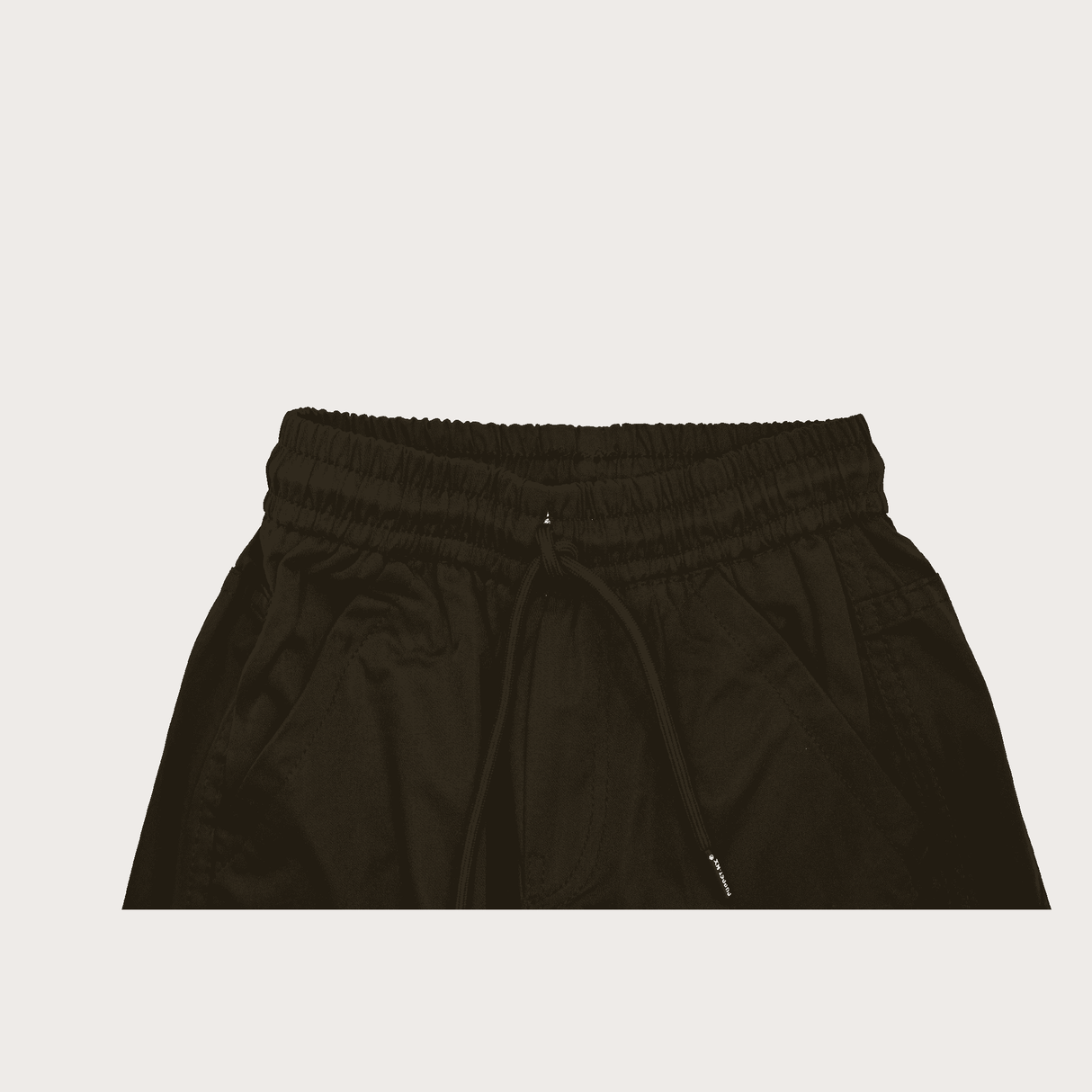 Boys Casual Printed Cotton Joggers With Rib - Black