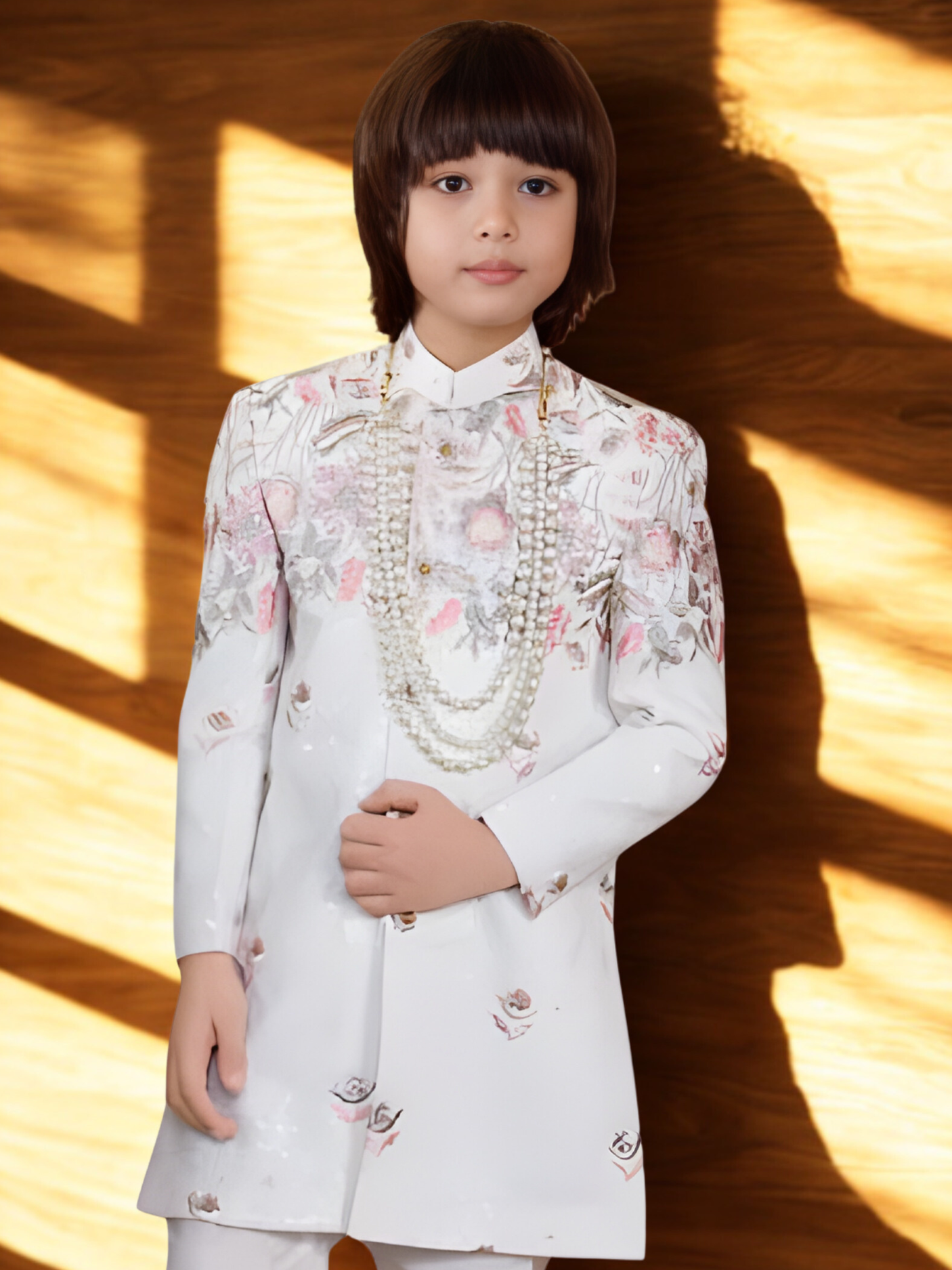 The Pearl Garden Sequin Embroidered Sherwani Set