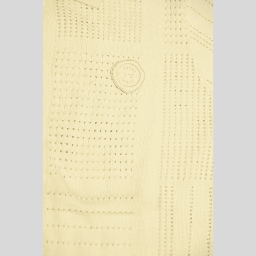 Boys Casual Half Sleeves Plain Collar T-Shirt - White