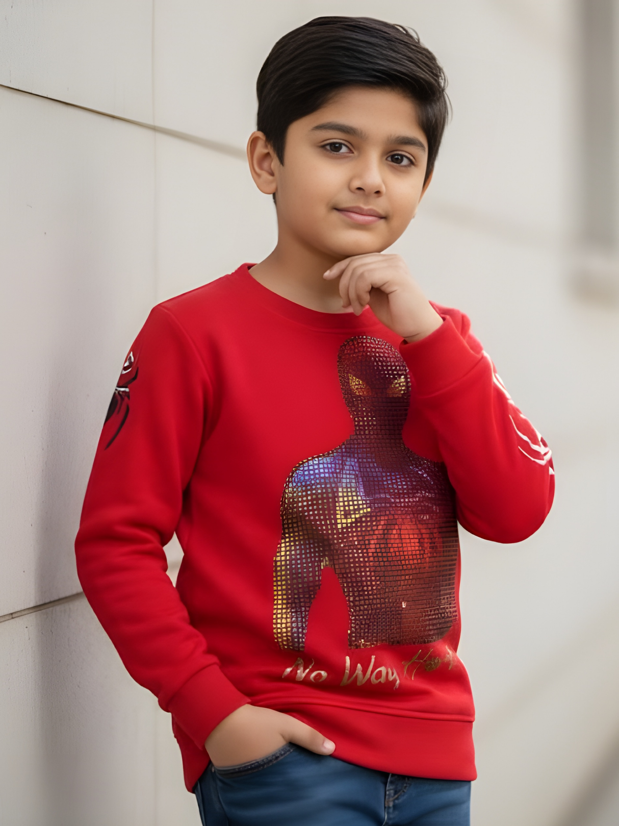 Boys' Red Spider-Man 'No Way Home' Graphic Sweatshirt