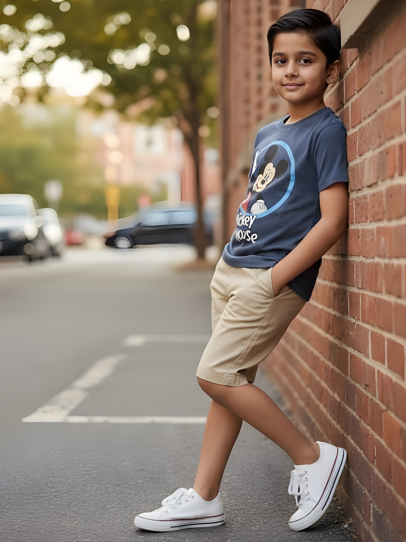 Boys' Disney Mickey Mouse Classic Graphic T-Shirt - Blue