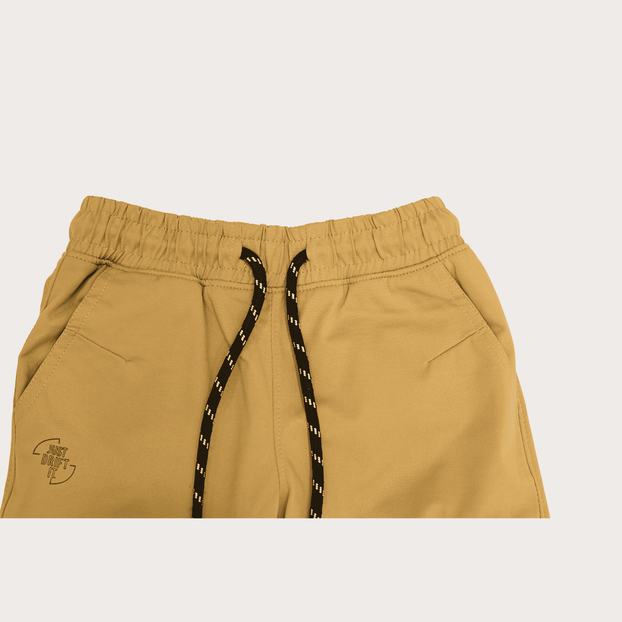 Boys Leisure Plain Rib Waist Track Pant With Rib - Cream