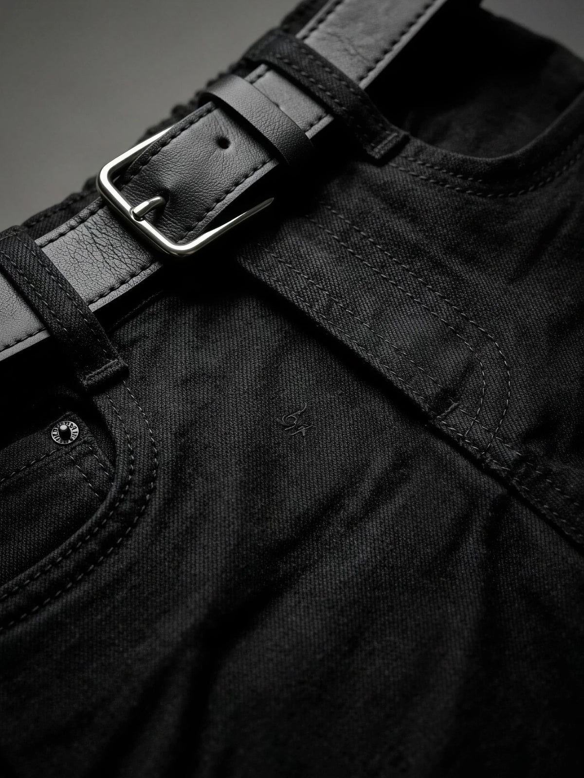 Boys Classic Black Regular Fit Jeans.