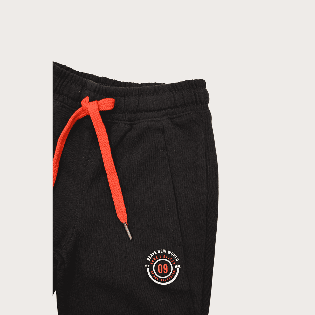 Boys Leisure Plain Rib Waist Track Pant W/O Rib - Navy Blue.